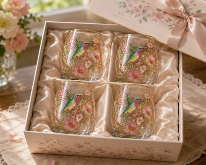 🌸Limited Edition 2026 Hummingbird Morning Bliss Glass Tea Cup☕