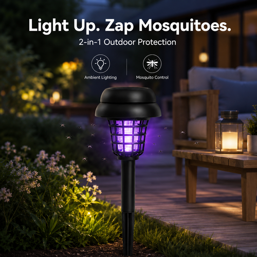 🏠Summer Essentials🦟Solar-Powered UV Mosquito Killer Lamp
