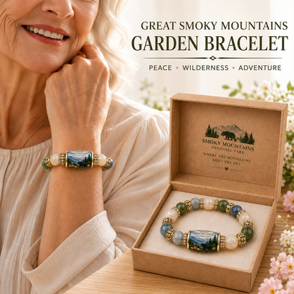 🌲 Great Smoky Mountains Garden Bracelet 🌿 | Peace • Wilderness • Healing Energy