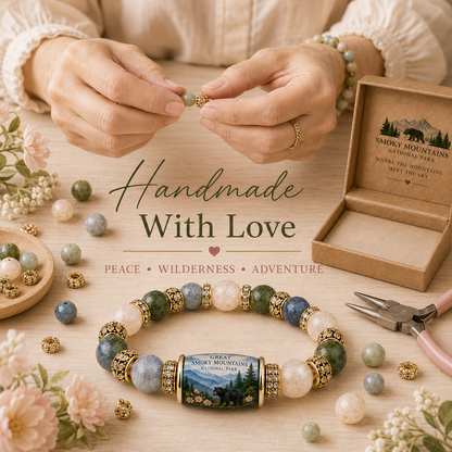 🌲 Great Smoky Mountains Garden Bracelet 🌿 | Peace • Wilderness • Healing Energy