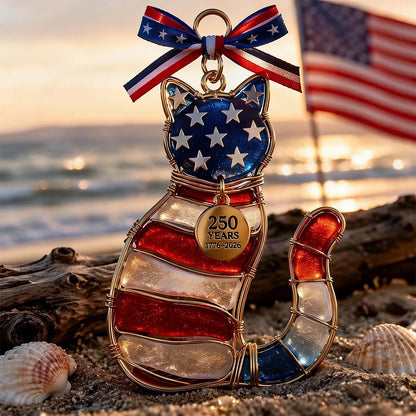 🔥🔥Last Day 49% OFF- America 250th Anniversary Patriotic Stained Glass Ornament