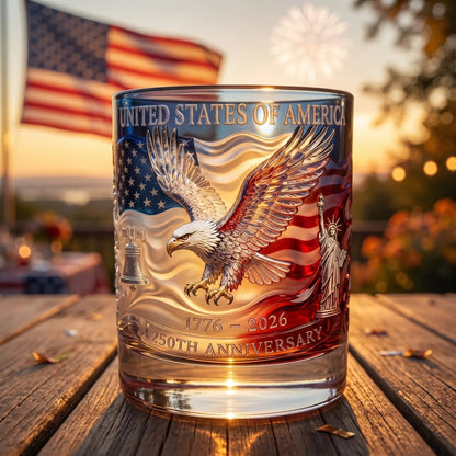 ❤️Limited Edition 2026 USA 250th Anniversary Commemorative Glass – 1776-2026 Heritage Edition