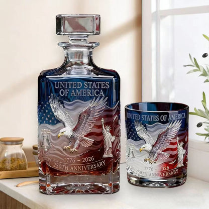 ❤️Limited Edition 2026 USA 250th Anniversary Commemorative Glass – 1776-2026 Heritage Edition
