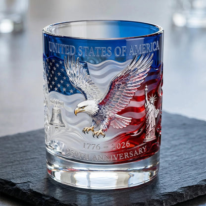 ❤️Limited Edition 2026 USA 250th Anniversary Commemorative Glass – 1776-2026 Heritage Edition