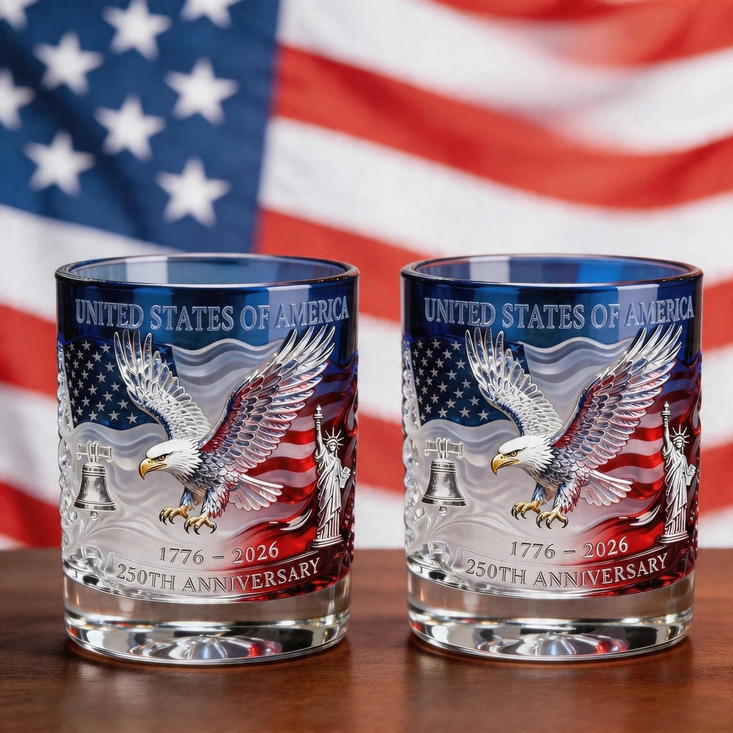 ❤️Limited Edition 2026 USA 250th Anniversary Commemorative Glass – 1776-2026 Heritage Edition