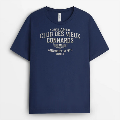 Tee Shirt Personnalisé Papa Papy Drôle - Membre À Vie