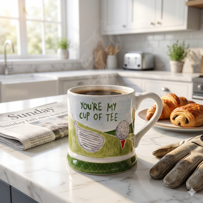 You’re my cup of tee!☕️⛳️ Hand Painted Golf Mug – The Ultimate Mother’s & Father’s Day Gift for Golf Lovers