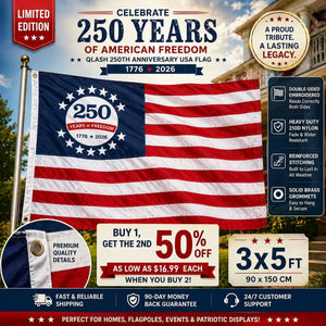 🔥Last Day 50% OFF - 🇺🇸✨ 250th Anniversary Commemorative USA Flag (1776–2026)