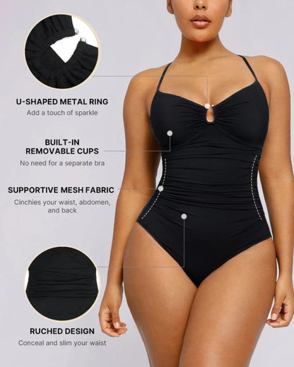 Smart Sculpt™ Apex U-Ring Cut Out Shaping Swimsuit