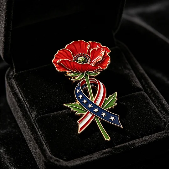 🔥Last Day 49% OFF🔥-Unisex Memorial Day Poppy Exquisite Brooch