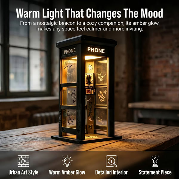 Vintage Phone Booth Ambient Lamp