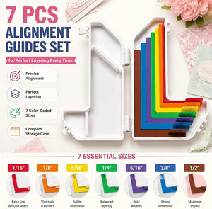Paper Crafting Alignment Guide Set with Case