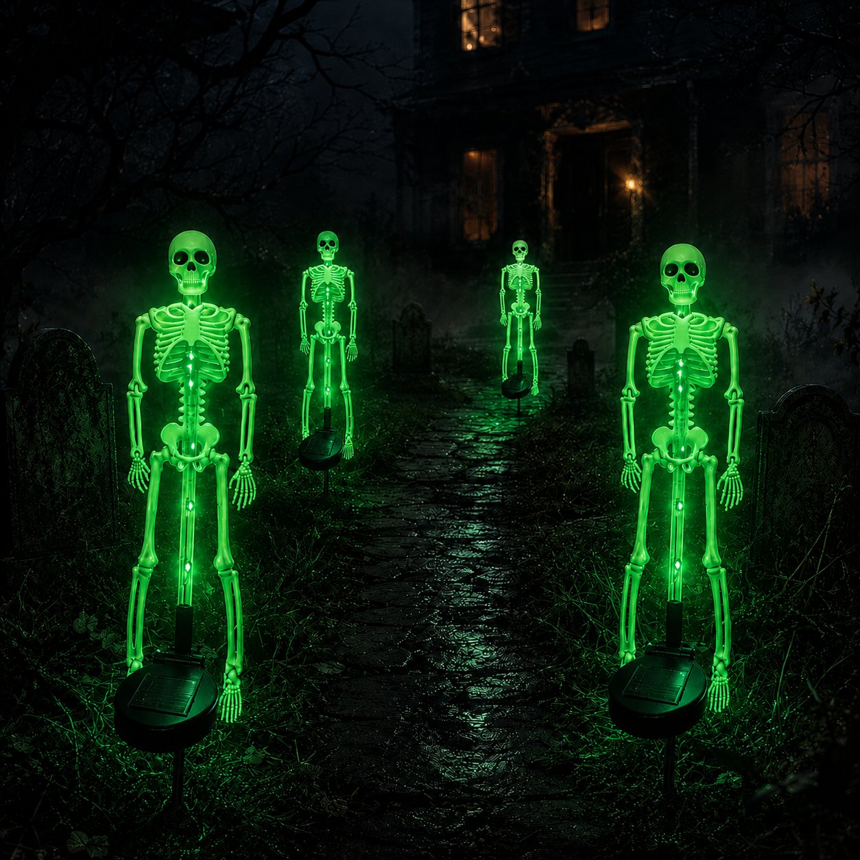 💥LAST DAY 50% OFF🔥💀 Solar Skeleton Yard Stake