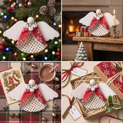 Guardian Angel Christmas Ornaments Template -With Instructions