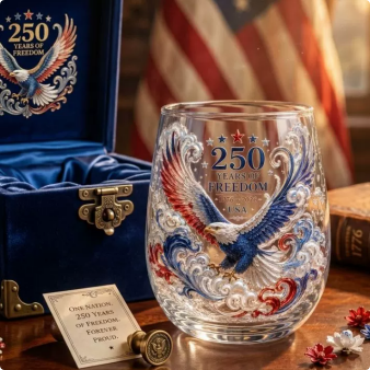 Limited Edition 2026 USA 250 Years of Freedom Eagle Glass