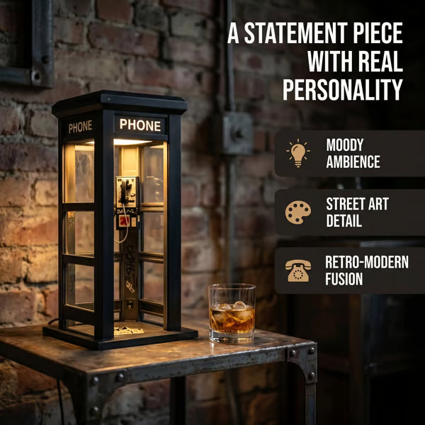 Vintage Phone Booth Ambient Lamp