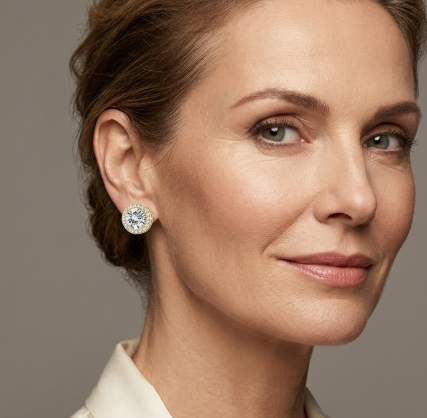 Halo Stud Earrings - Gold & Silver Round/Square Styles