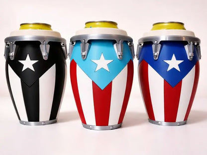 Conga-Style Can Holder – Celebrate Caribbean Pride, One Sip at a Time