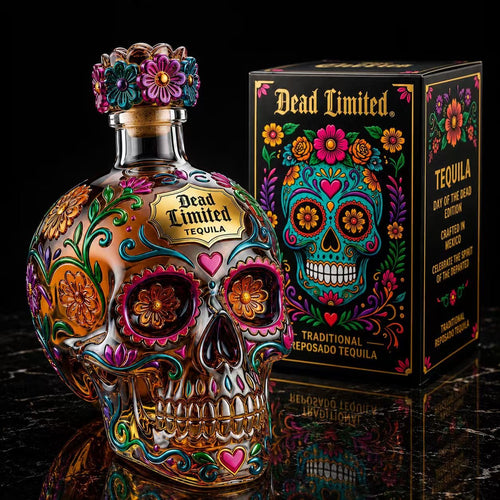 🍷Limited edition Day of the Dead tequila bottle🎁