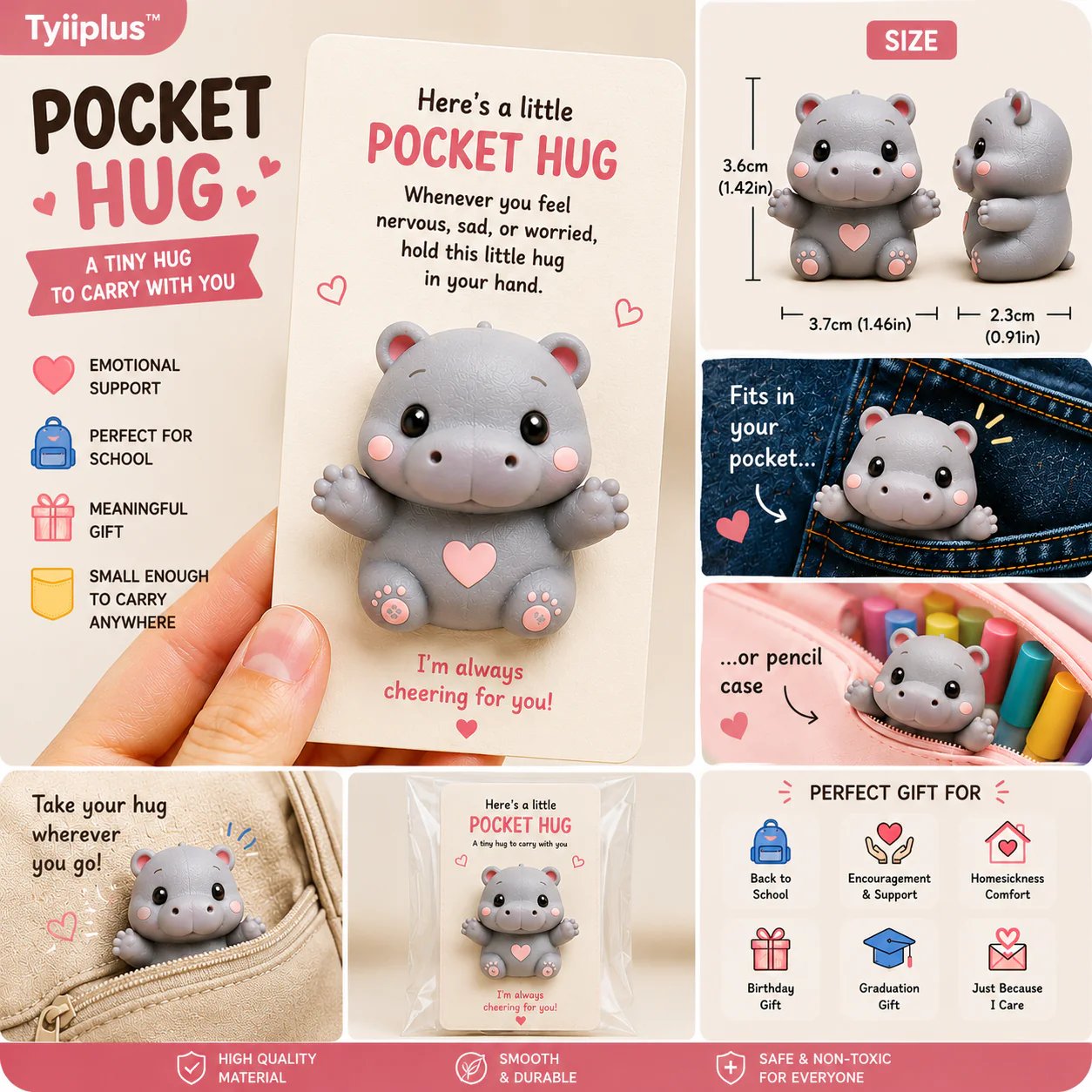 🔥LAST DAY 50% OFF - TYIIPLUSTM Pocket Hug – Tiny Comfort Companion & Meaningful Gift🐉