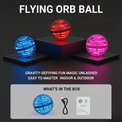 🚀 Levitating Induction Flying Ball – Smart Glow Gyro for Fingertip Play