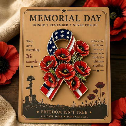 🔥Last Day 49% OFF🔥-Unisex Memorial Day Poppy Exquisite Brooch