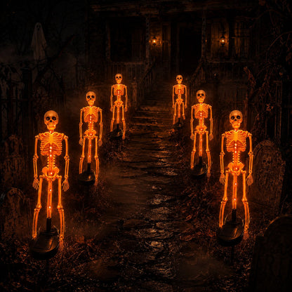 💥LAST DAY 50% OFF🔥💀 Solar Skeleton Yard Stake