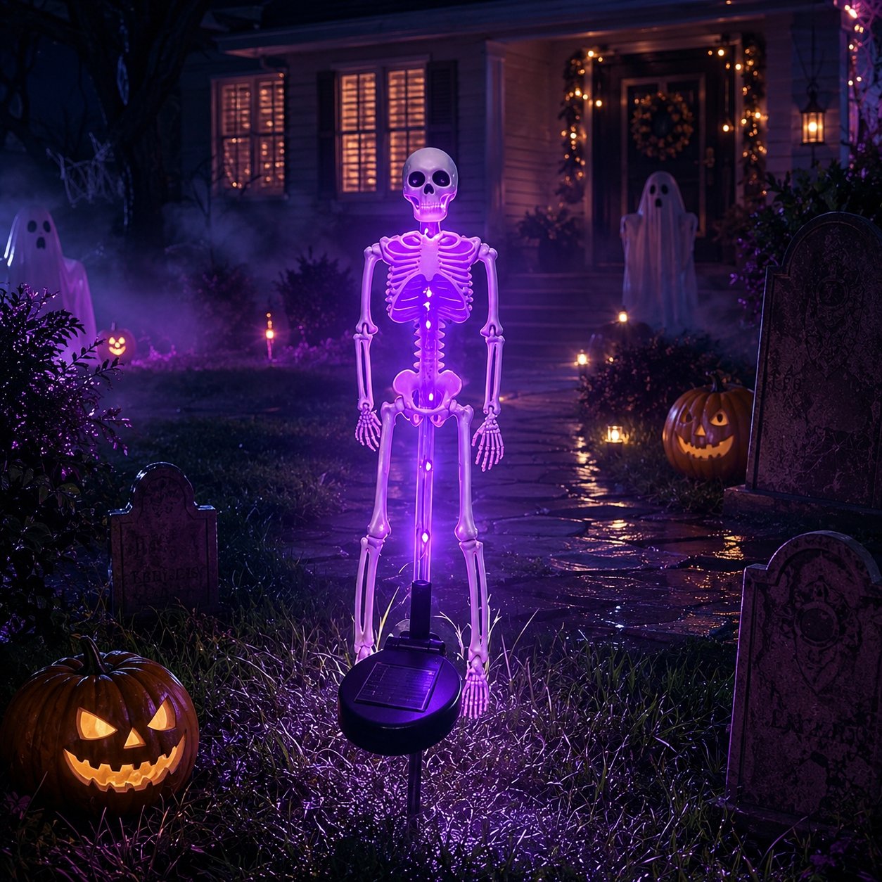 💥LAST DAY 50% OFF🔥💀 Solar Skeleton Yard Stake