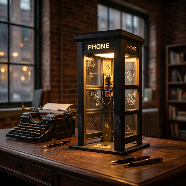 Vintage Phone Booth Ambient Lamp