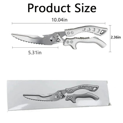 🔥Hot Sale🔥🔪Professional Heavy-Duty Kitchen Shears with Slip Handle & Safety Lock