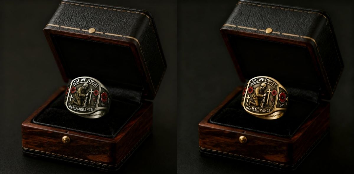 🔥Memorial Day Sale - Honoring the Fallen🌹 2026 Remembrance Soldier Ring - Lest We Forget