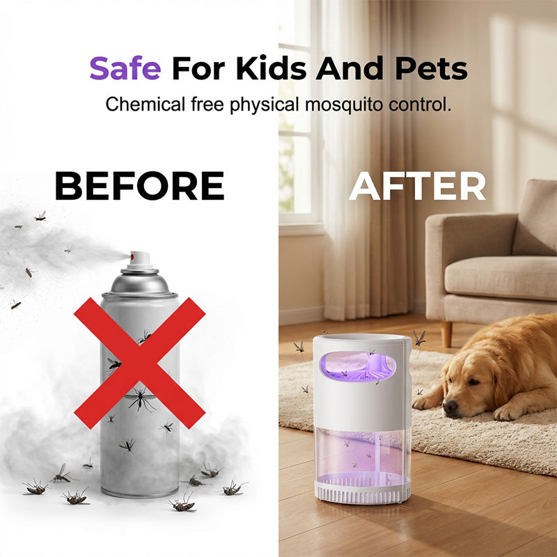 🦟UV Mosquito Killer Lamp – quiet, USB, chemical-free. 50K+ sold! 🔇🌙