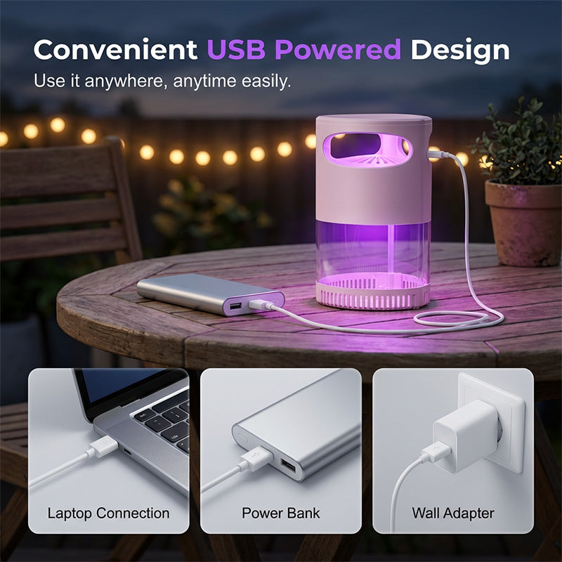 🦟UV Mosquito Killer Lamp – quiet, USB, chemical-free. 50K+ sold! 🔇🌙