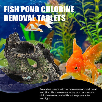 🐟💧Instant Chlorine Removal Tablets | Premium Fish Pond & Aquarium Purifier
