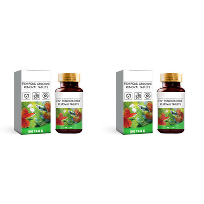 🐟💧Instant Chlorine Removal Tablets | Premium Fish Pond & Aquarium Purifier