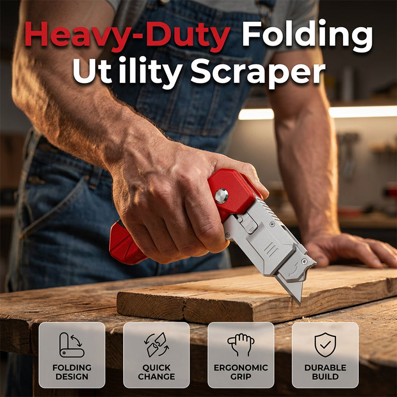 🔧 49% OFF NOW! ⏰ Multi-Functional Heavy Duty Scraper – Sharp blade & ergonomic grip – Perfect for removing stickers, paint or adhesives – durable and versatile 🛠️✨